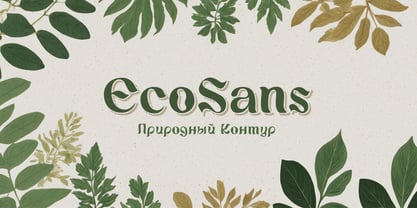 Eco Sans Font Poster 1