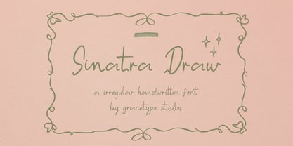 Sinatra Draw Font Poster 1