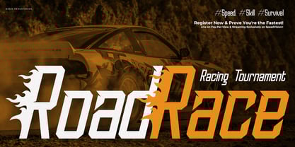 Wossh Power Font Poster 2