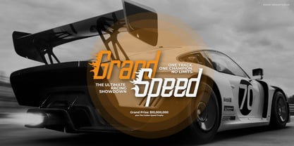 Wossh Power Font Poster 3