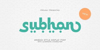Subhan Font Poster 1