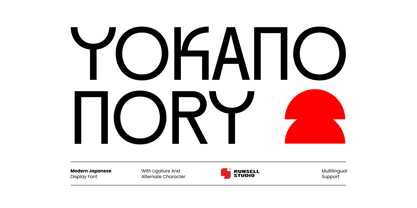 Yokano Nory Font Poster 1