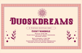 Duoskdreams Font Poster 1