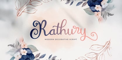 Rathury Font Poster 1