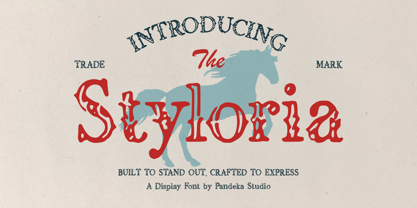Styloria Font Poster 1
