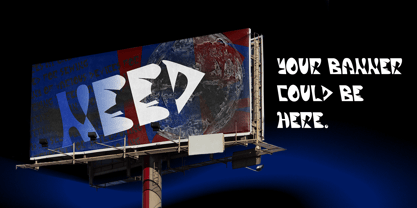 Acute Bubble Font Poster 2