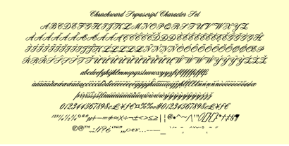 Churchward Supascript Font Poster 5