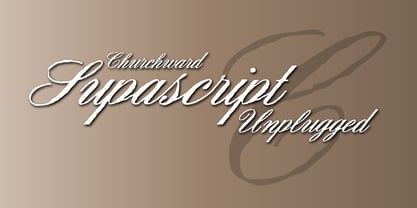 Churchward Supascript Font Poster 1