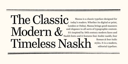 Mansa Text Font Poster 2