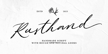 Rusthand Font Poster 1