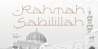 Rahmah Sabililah Font Poster 1