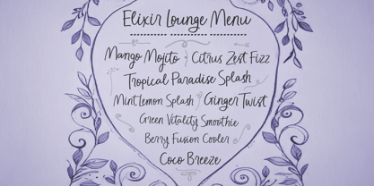 Raspberry Bonanza Font Poster 4