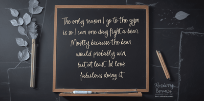 Raspberry Bonanza Font Poster 8