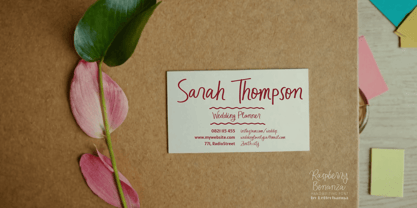 Raspberry Bonanza Font Poster 7