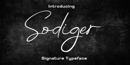 Sodiger Font Poster 1