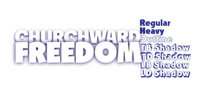 Churchward Freedom Font Poster 6