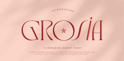 Grosia Font Poster 1