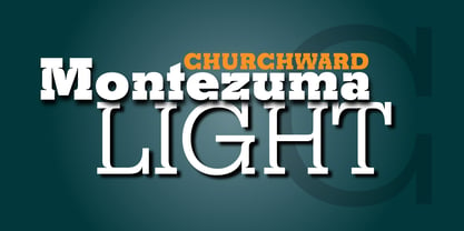 Churchward Montezuma Font Poster 5