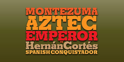 Churchward Montezuma Font Poster 4