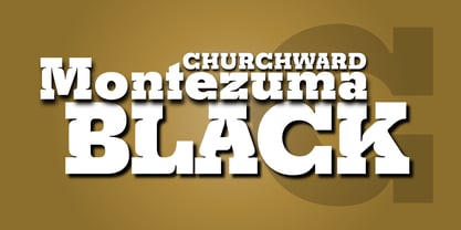 Churchward Montezuma Font Poster 3