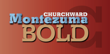 Churchward Montezuma Font Poster 10