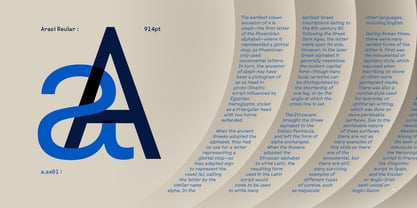 Arasi Font Poster 4