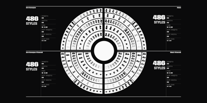 Macrosoma Grotesque Stencil Font Poster 2