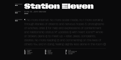 Macrosoma Grotesque Stencil Font Poster 12