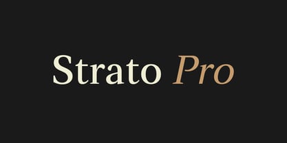 Strato Pro Font Poster 1