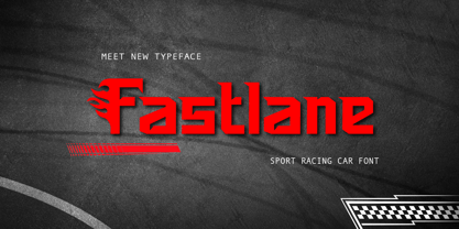 Fastlane Font Poster 1