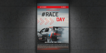 Fastlane Font Poster 2
