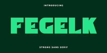 Fegelk Font Poster 1