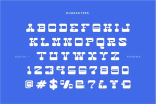 Rustic Revolver Font Poster 2