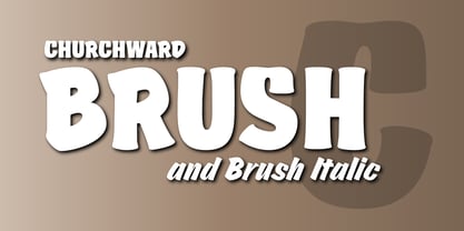 Churchward Brush Font Poster 2