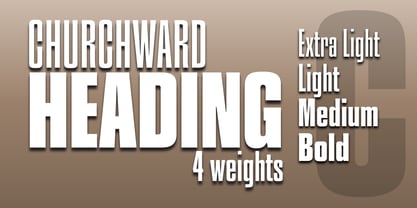 Churchward Heading Font Poster 1