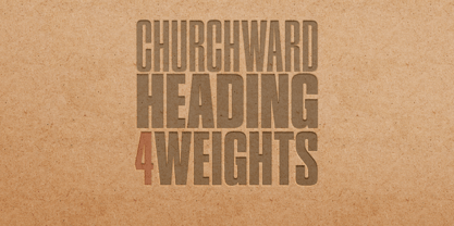 Churchward Heading Font Poster 5