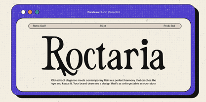 Roctaria Font Poster 1