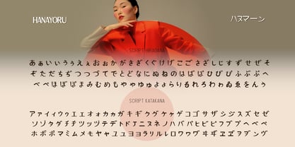 Hanayoru Font Poster 4