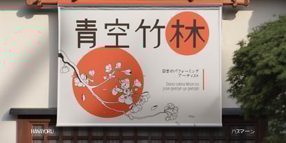 Hanayoru Font Poster 5