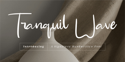 CF Tranquil Wave Font Poster 1
