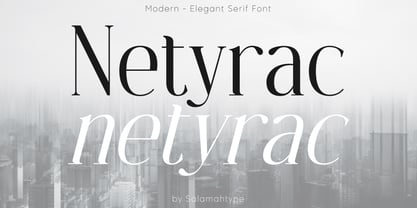 Netyrac Font Poster 1