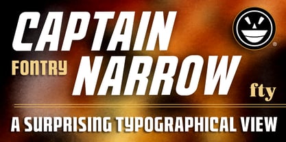 CFB1 Captain Narrow Font Poster 11