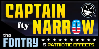 CFB1 Captain Narrow Font Poster 4