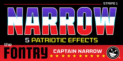 CFB1 Captain Narrow Font Poster 8