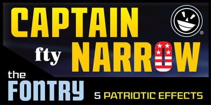 CFB1 Captain Narrow Font Poster 7