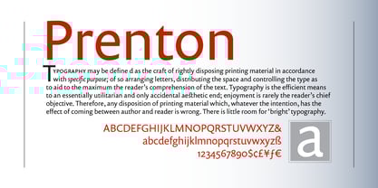 Prenton RP Font Poster 4