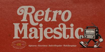 Fd Retro Majestic Font Poster 1