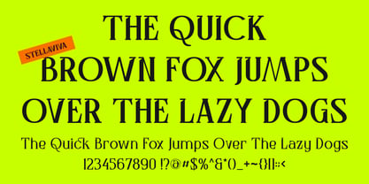 Stellaviva Font Poster 3