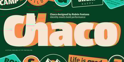 Chaco Font Poster 1