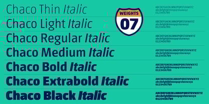 Chaco Font Poster 2